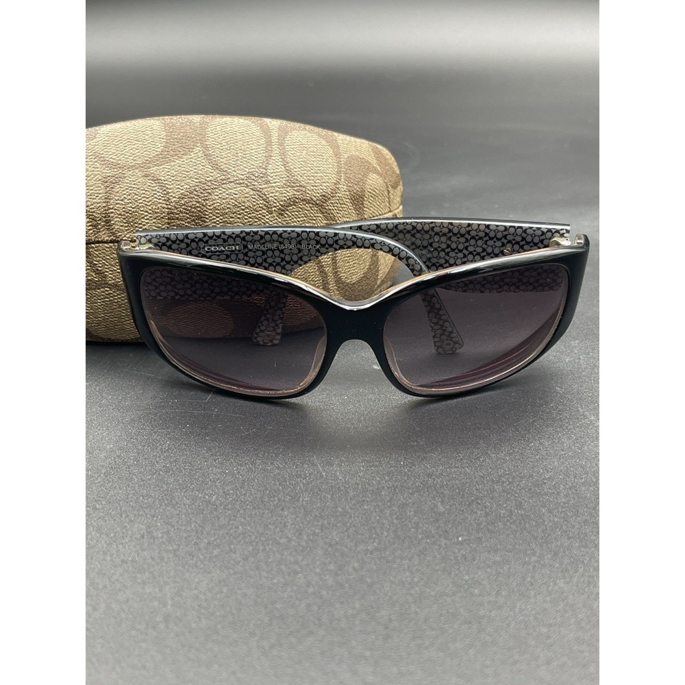 Coach Madeline S498 Black Sunglasses Womens w Case